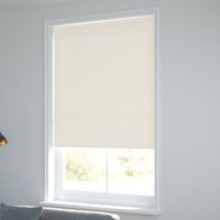 Jaloustore Blickdichtes Rollo auf Maß in matter Baumwoll-Optik Creme - Vorschau 1