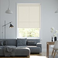 Jaloustore Blickdichtes Rollo auf Maß in matter Baumwoll-Optik Creme - Vorschau 0
