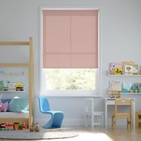 Jaloustore Blickdichtes Rollo auf Maß in matter Baumwoll-Optik Rosé - Vorschau 0