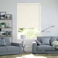 Jaloustore Blickdichtes Rollo auf Maß in matter Optik mit Panama-Webstruktur Creme-Weiß - Vorschau 0