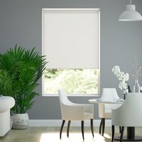 Jaloustore Blickdichtes Rollo auf Maß in matter Leinwand-Struktur, Rückseite farbig angepasst Reinweiß - Vorschau 0