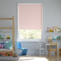 Jaloustore Blickdichtes Rollo auf Maß in matter Leinwand-Struktur, Rückseite farbig angepasst Rosé - Vorschau 0