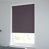 Jaloustore Blickdichtes Rollo auf Maß in matter Leinwand-Struktur, Rückseite farbig angepasst Pflaume - Vorschau 1