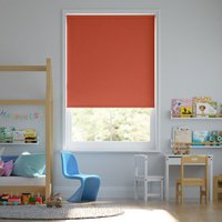 Jaloustore Blickdichtes Rollo auf Maß in matter Leinwand-Struktur, Rückseite farbig angepasst Rotorange - Vorschau 0