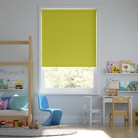 Jaloustore Blickdichtes Rollo auf Maß in matter Leinwand-Struktur, Rückseite farbig angepasst Maigrün - Vorschau 0