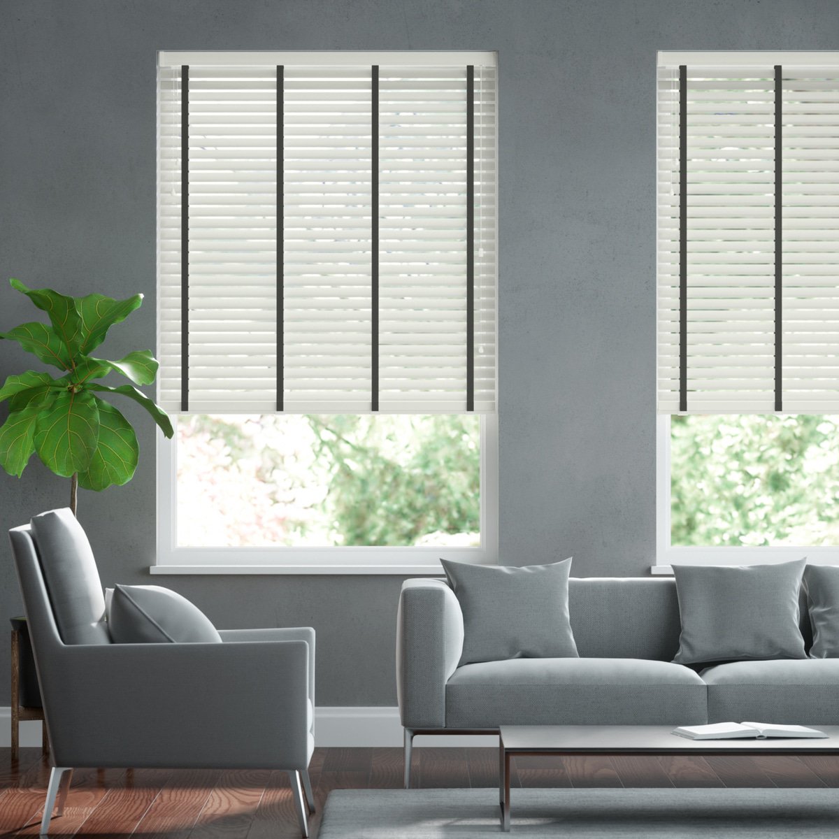 breite Uni Aluminium Jalousie auf Maß - Weiß matt & Schwarz | Sonnenschutz  für Fenster nach Maß - Online-Shop | Alu-Jalousien