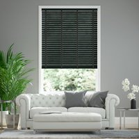 Jaloustore breite Uni Aluminium Jalousie auf Maß Schwarz matt & Schwarz - Vorschau 0