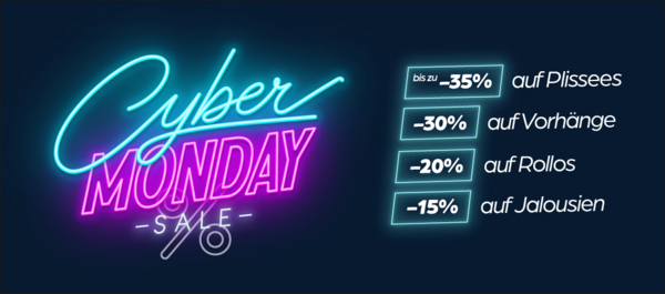 Cyber Monday SALE bei Jaloustore