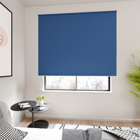 Jaloustore Verdunkelungsrollo mit feiner Struktur, Rückseite farblich angepasst Blau - Vorschau 4