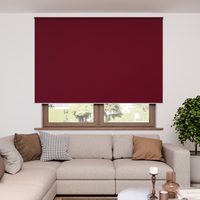 Jaloustore Verdunkelungsrollo mit feiner Struktur, Rückseite farblich angepasst Dunkelrot - Vorschau 4