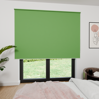 Jaloustore Verdunkelungsrollo mit feiner Struktur, Rückseite farblich angepasst Grün - Vorschau 4