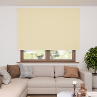 Jaloustore Verdunkelungsrollo mit feiner Struktur, Rückseite farblich angepasst Hellgelb - Vorschau 0