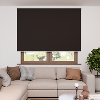 Jaloustore Verdunkelungsrollo mit feiner Struktur, Rückseite farblich angepasst Braun - Vorschau 4