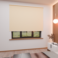 Jaloustore Verdunkelungsrollo mit feiner Struktur, Rückseite farblich angepasst Camel - Vorschau 0