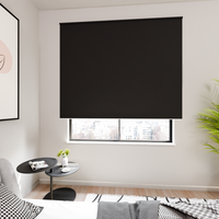 Jaloustore Verdunkelungsrollo mit feiner Struktur, leicht glänzend, Rückseite silber Schwarz - Vorschau 2