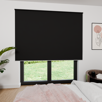 Jaloustore Verdunkelungsrollo mit feiner Struktur, leicht glänzend, Rückseite silber Schwarz - Vorschau 4