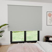 Jaloustore Verdunkelungsrollo mit feiner Struktur, leicht glänzend, Rückseite silber Beige - Vorschau 0