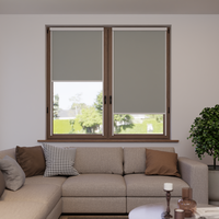Jaloustore Verdunkelungsrollo mit feiner Struktur, leicht glänzend, Rückseite silber Beige - Vorschau 0