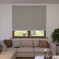 Jaloustore Verdunkelungsrollo mit feiner Struktur, leicht glänzend, Rückseite silber Beige - Vorschau 1