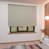 Jaloustore Verdunkelungsrollo mit feiner Struktur, leicht glänzend, Rückseite silber Grau-Leinen - Vorschau 4