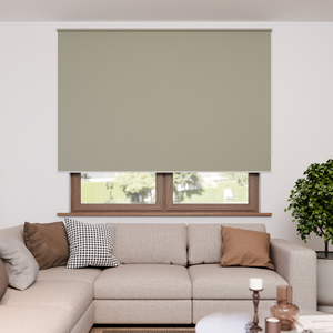 Verdunkelungsrollo mit feiner Struktur, leicht glänzend, Rückseite silber