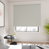 Jaloustore Verdunkelungsrollo mit feiner Struktur, leicht glänzend, Rückseite silber Beigegrau - Vorschau 2