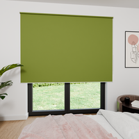 Jaloustore Verdunkelungsrollo mit feiner Struktur, leicht glänzend, Rückseite silber Grün - Vorschau 4