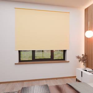 Verdunkelungsrollo mit feiner Struktur, leicht glänzend, Rückseite silber