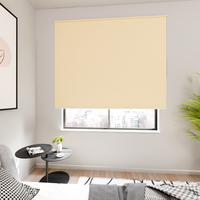 Jaloustore Verdunkelungsrollo mit feiner Struktur, leicht glänzend, Rückseite silber Orangegelb - Vorschau 1