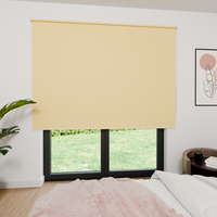 Jaloustore Verdunkelungsrollo mit feiner Struktur, leicht glänzend, Rückseite silber Orangegelb - Vorschau 2