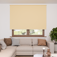 Jaloustore Verdunkelungsrollo mit feiner Struktur, leicht glänzend, Rückseite silber Orangegelb - Vorschau 4