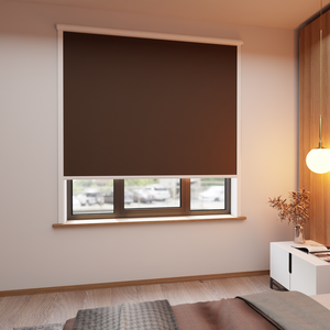 Verdunkelungsrollo mit feiner Struktur, leicht glänzend, Rückseite silber