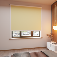 Jaloustore Verdunkelungsrollo mit feiner Struktur, leicht glänzend, Rückseite silber Creme-Beige - Vorschau 0