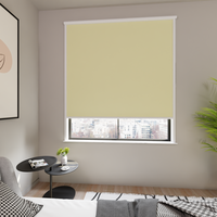 Jaloustore Verdunkelungsrollo mit feiner Struktur, leicht glänzend, Rückseite silber Creme-Beige - Vorschau 1