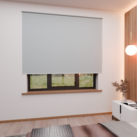 Jaloustore Verdunkelungsrollo mit grober Struktur, Rückseite weiss Hellgrau - Vorschau 4