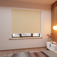 Jaloustore Verdunkelungsrollo mit grober Struktur, Rückseite weiss Beige - Vorschau 0