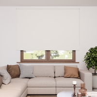 Jaloustore Verdunkelungsrollo mit grober Struktur, Rückseite weiss Altweiß - Vorschau 0