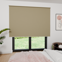 Jaloustore Verdunkelungsrollo mit Striee-Effekt, Rückseite weiss Beige-Grau - Vorschau 4