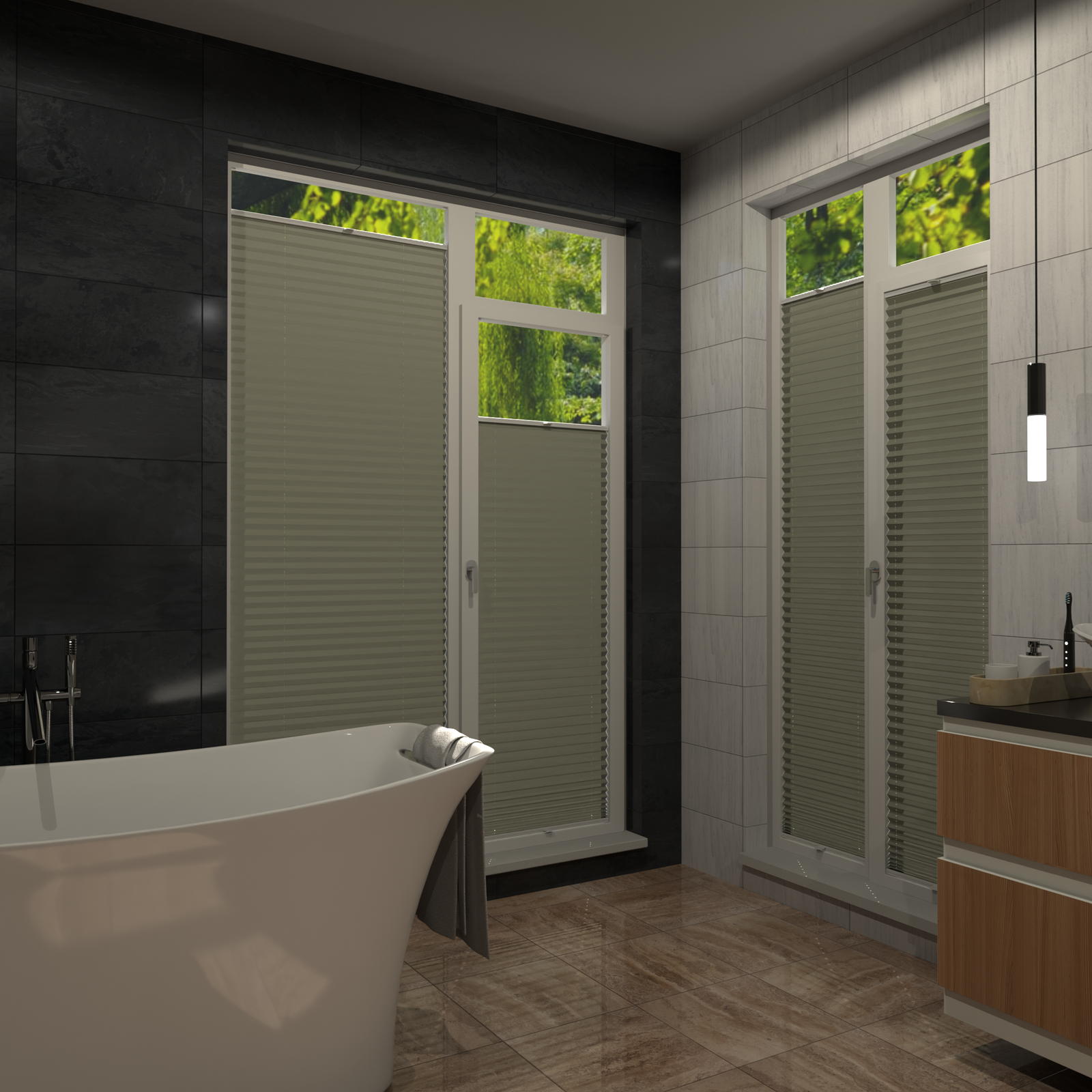 Jaloustore COSIFLOR® Plissee Garda Taupe - Bild 16