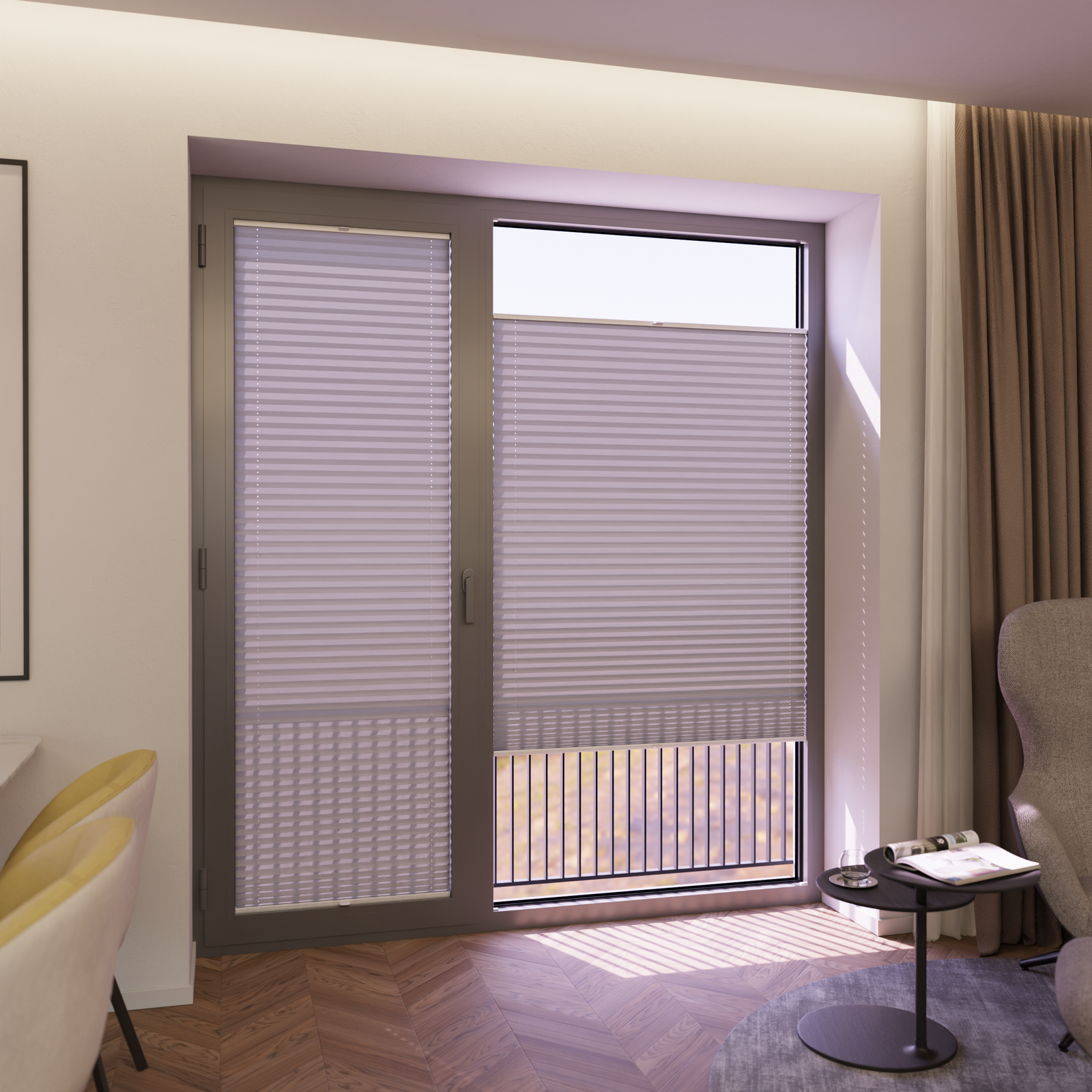 Jaloustore COSIFLOR® Plissee Garda Taupe - Bild 6