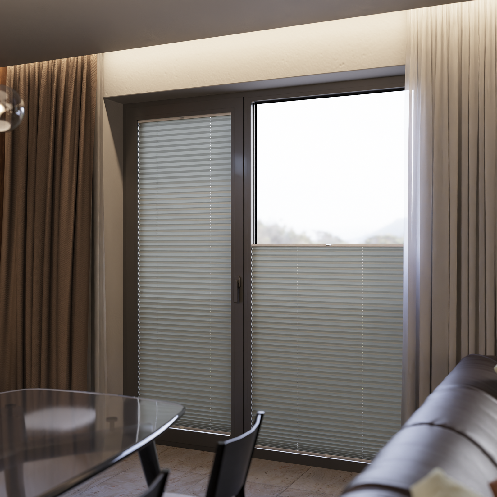 Jaloustore COSIFLOR® Plissee Garda Taupe - Bild 13