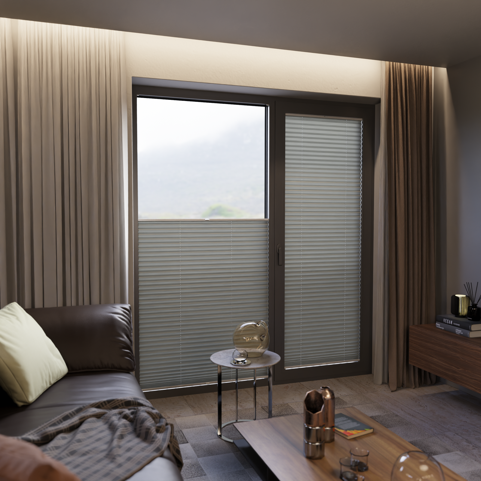 Jaloustore COSIFLOR® Plissee Garda Taupe - Bild 14