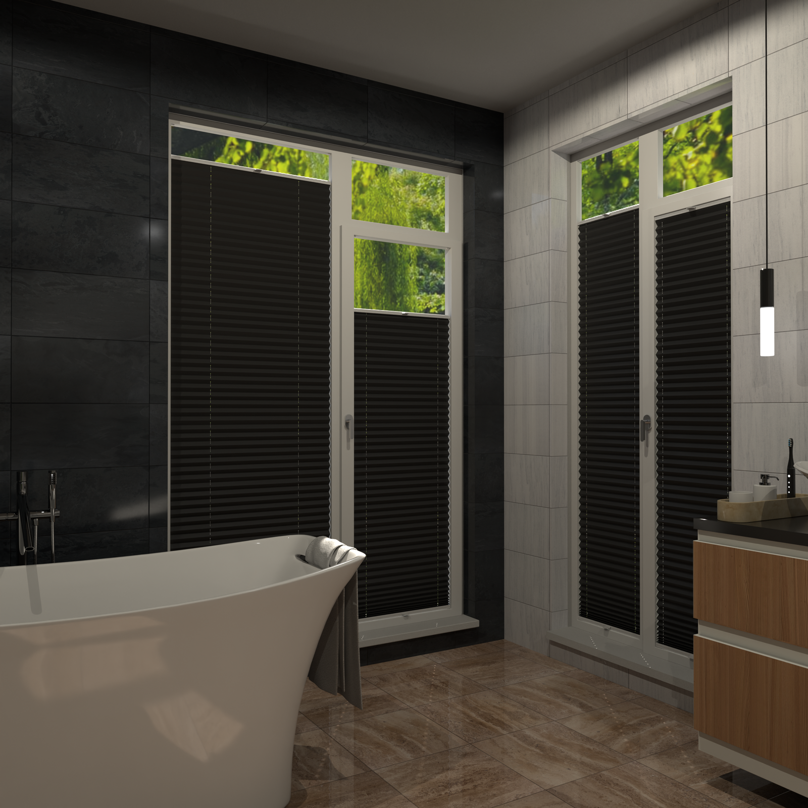 Jaloustore COSIFLOR® Plissee Garda Schwarz - Bild 16