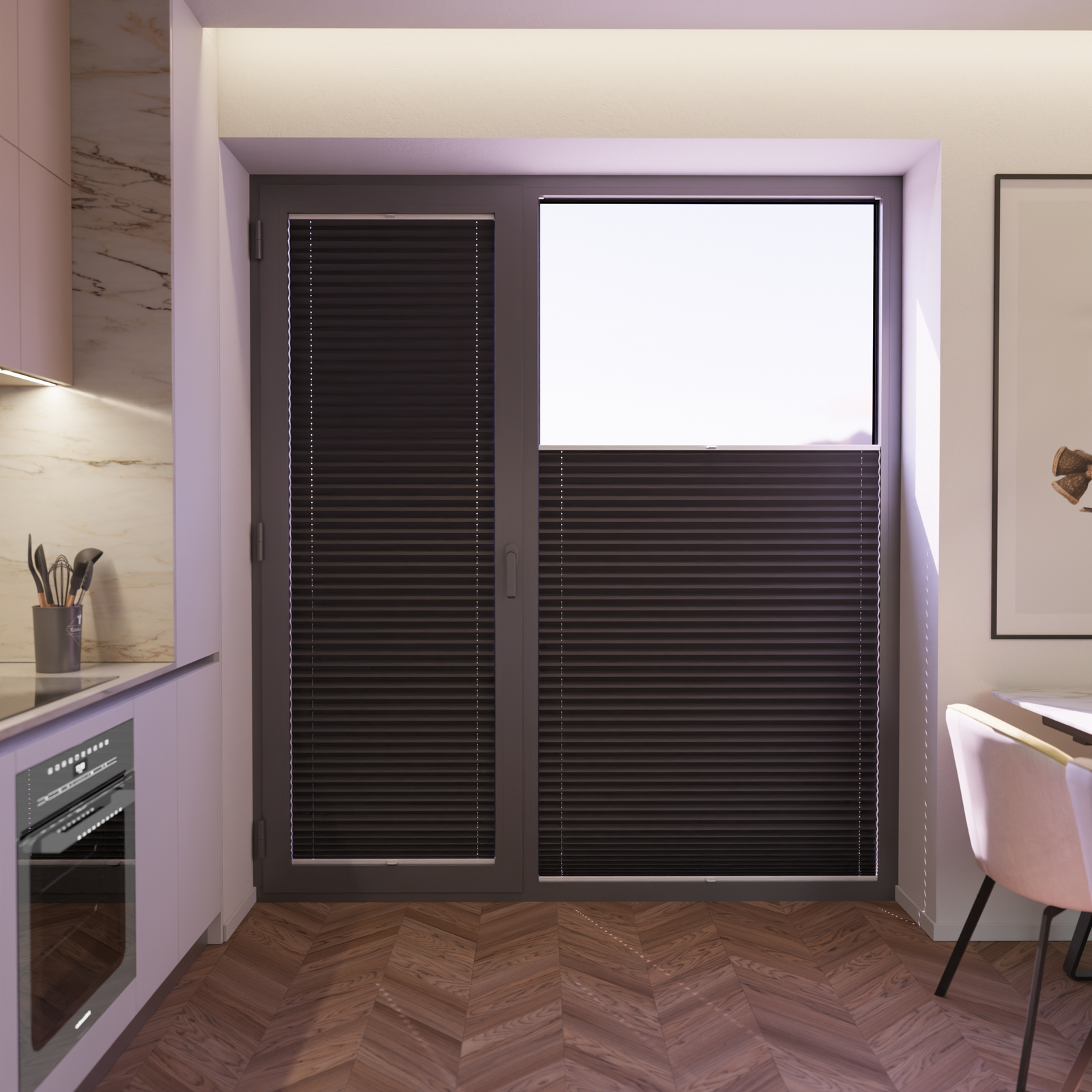 Jaloustore COSIFLOR® Plissee Garda Schwarz - Bild 5