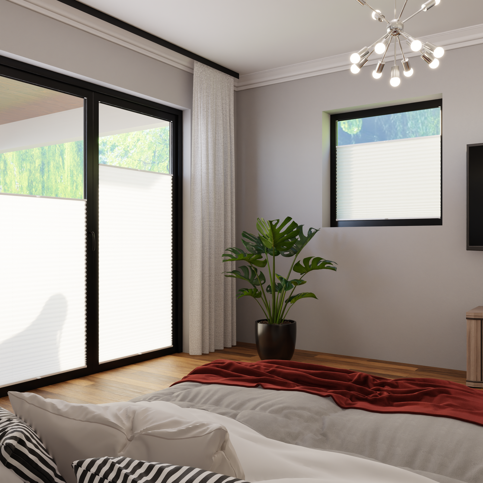 Jaloustore COSIFLOR® Plissee Riva Reinweiß - Bild 1