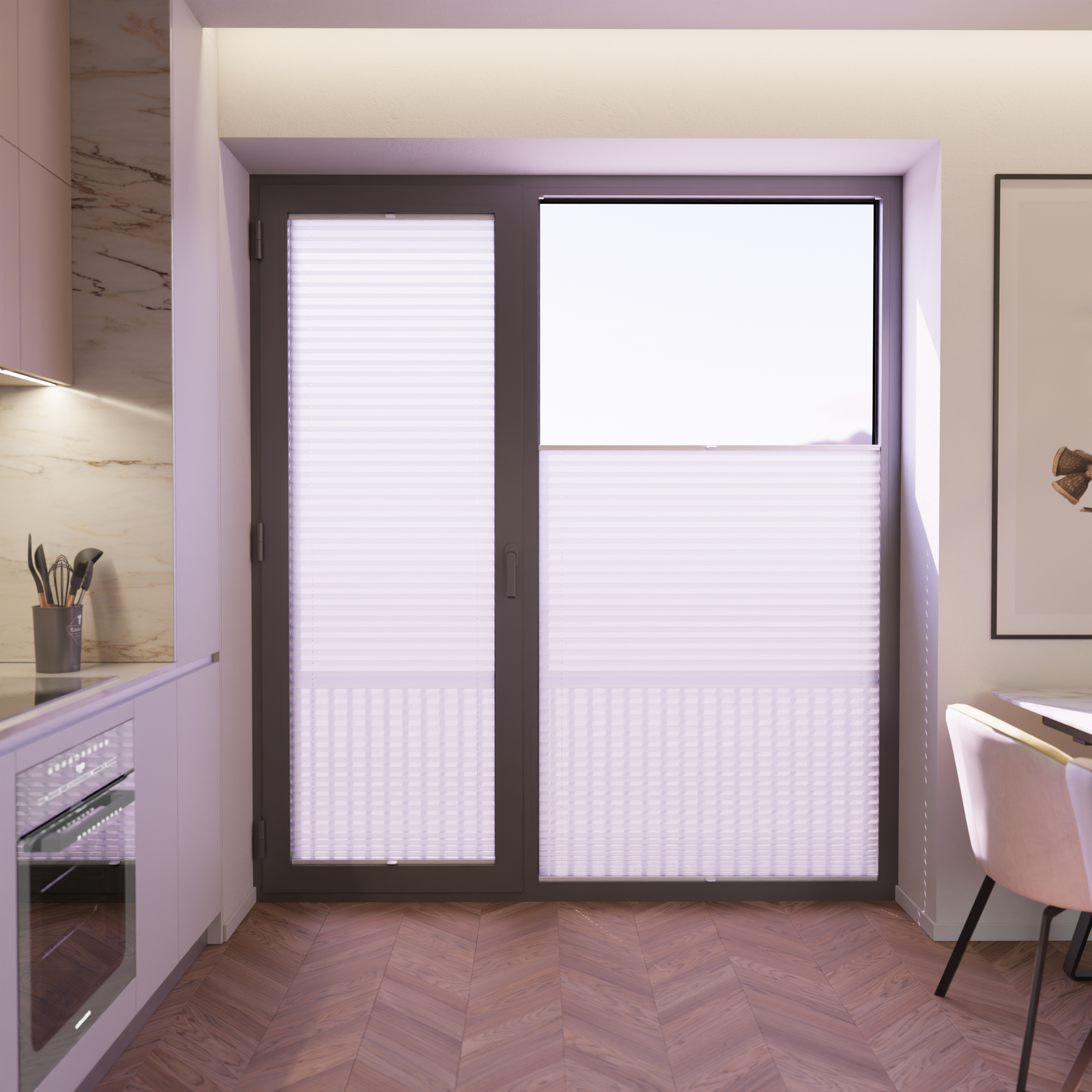 Jaloustore COSIFLOR® Plissee Riva Reinweiß - Bild 5