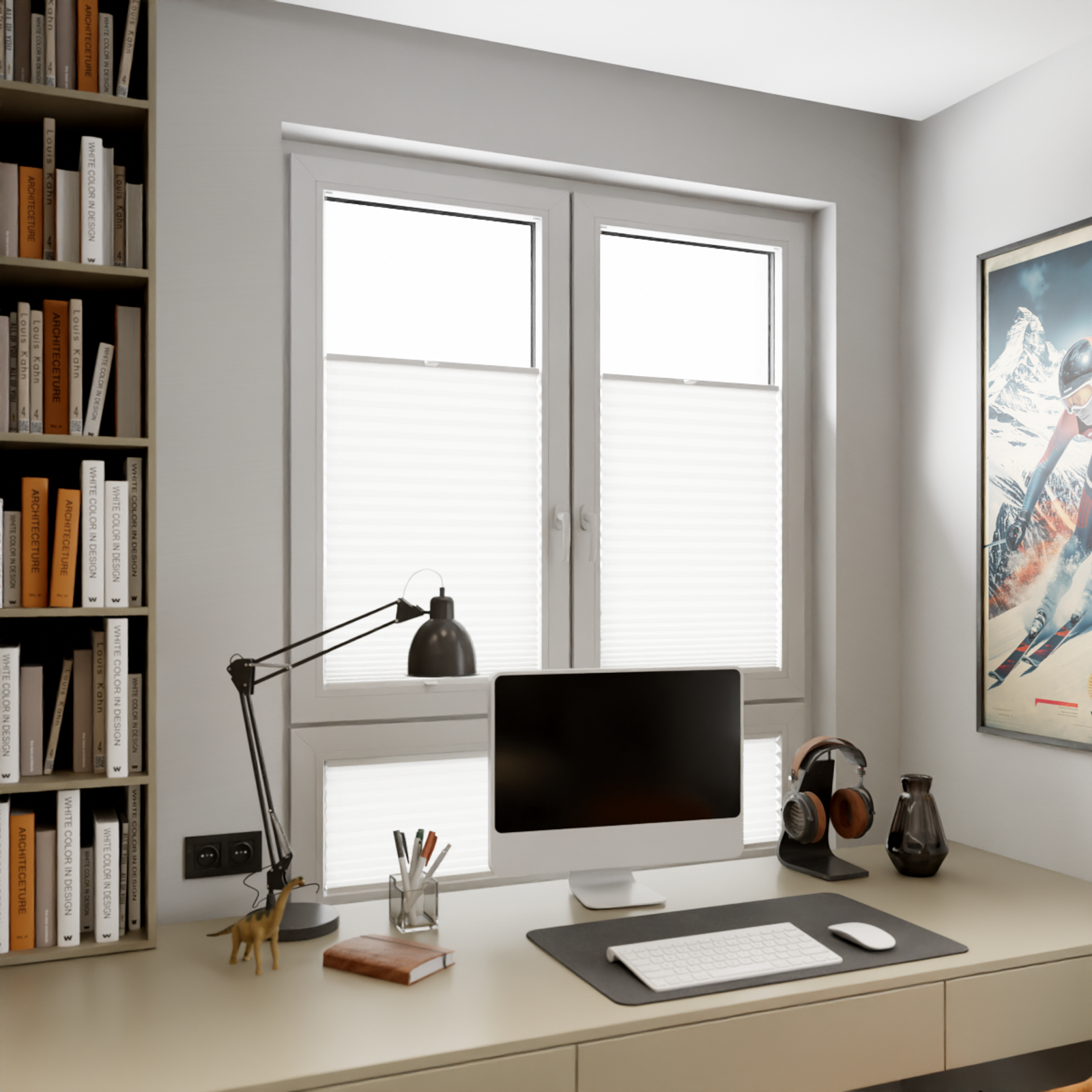 Jaloustore COSIFLOR® Plissee Riva Reinweiß - Bild 9