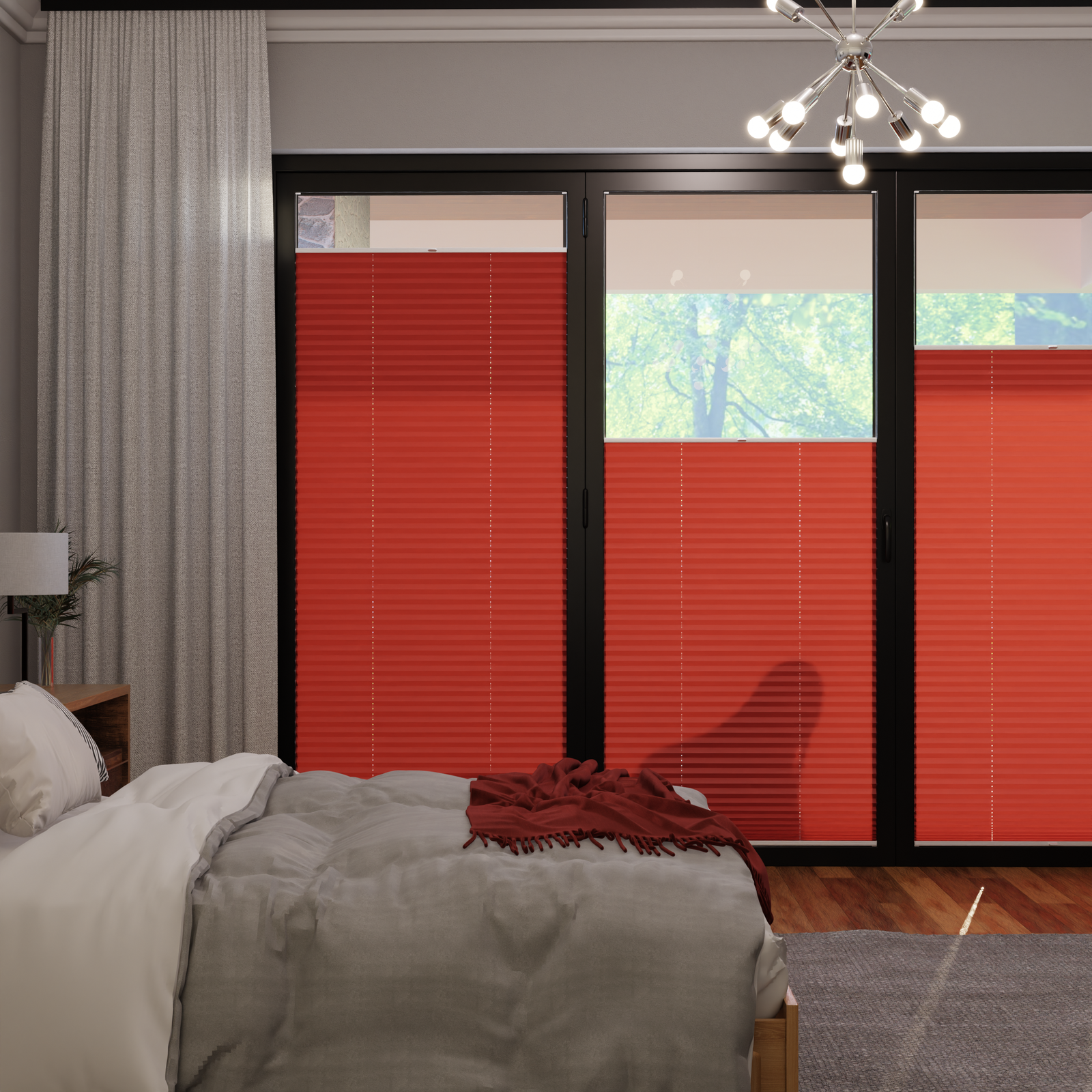 Jaloustore COSIFLOR® Plissee Riva Rot - Bild 0