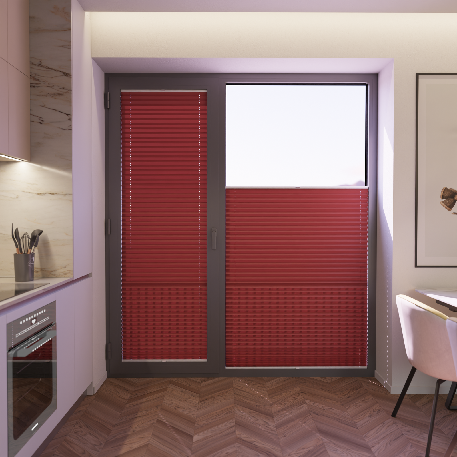 Jaloustore COSIFLOR® Plissee Riva Rot - Bild 5