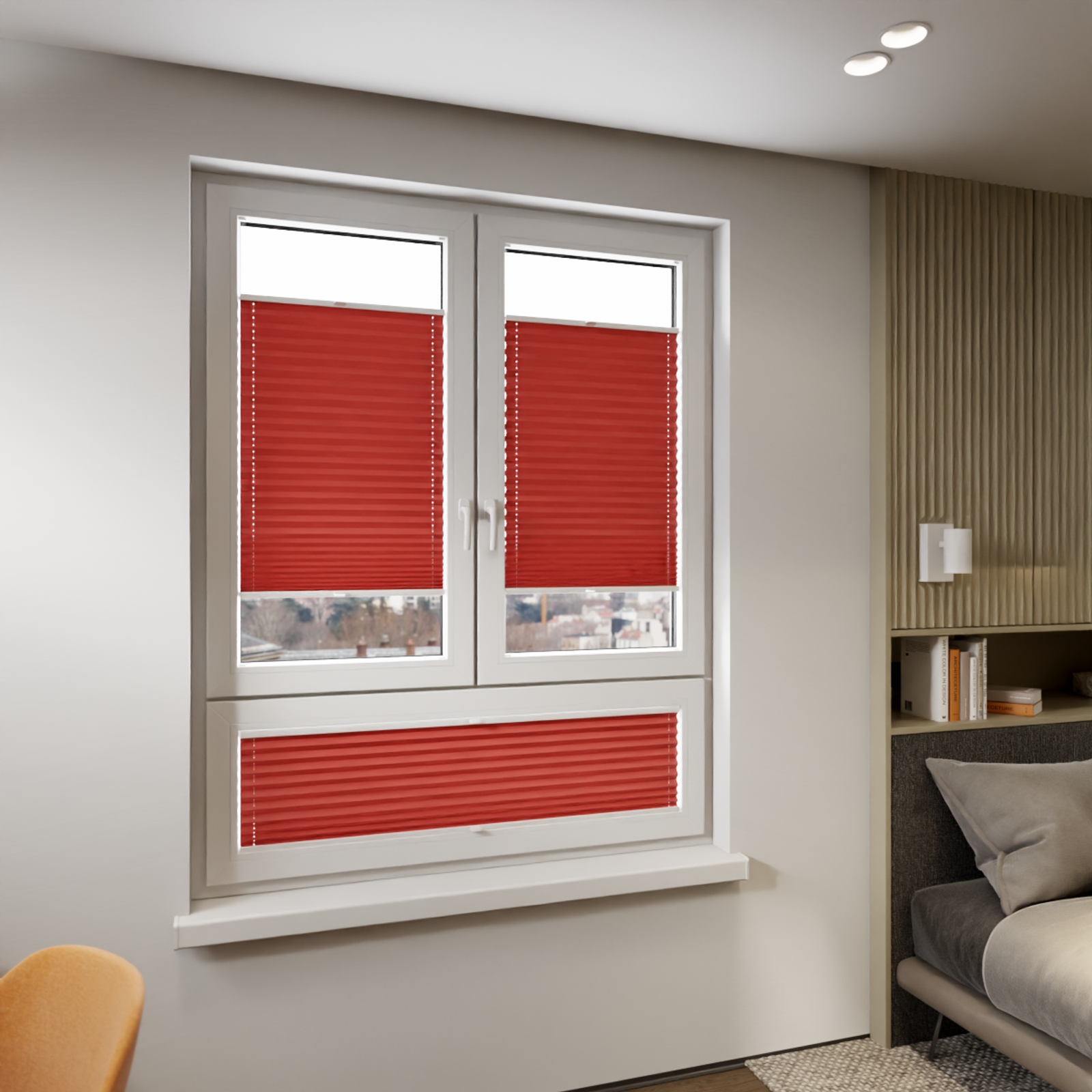 Jaloustore COSIFLOR® Plissee Riva Rot - Bild 8